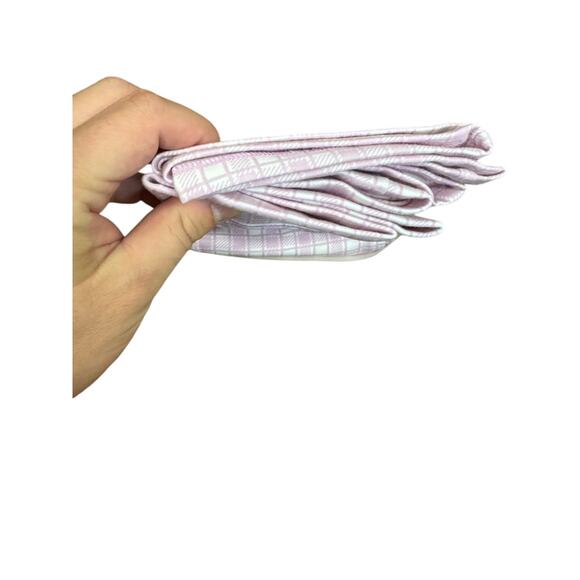 HUE Pink Gingham Cropped Flare Cotton Leggings M NWT Blackout No See-Throug - Picture 5 of 9